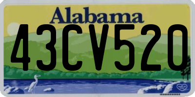 AL license plate 43CV520