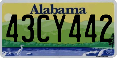 AL license plate 43CY442