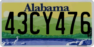 AL license plate 43CY476