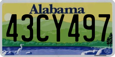 AL license plate 43CY497