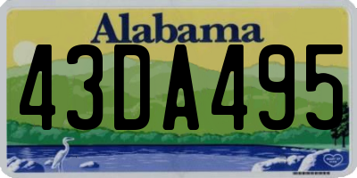 AL license plate 43DA495