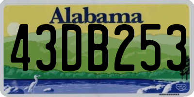 AL license plate 43DB253