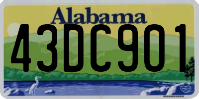 AL license plate 43DC901