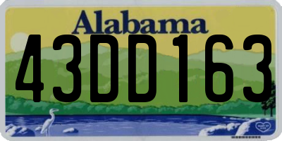 AL license plate 43DD163