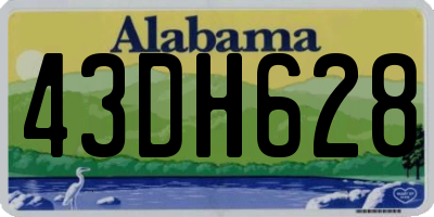AL license plate 43DH628