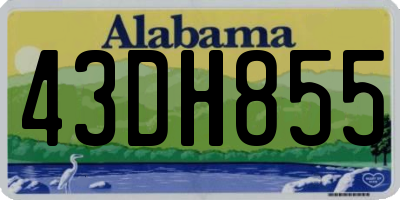 AL license plate 43DH855