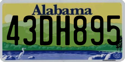 AL license plate 43DH895