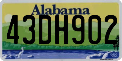 AL license plate 43DH902