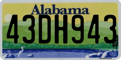 AL license plate 43DH943