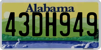 AL license plate 43DH949