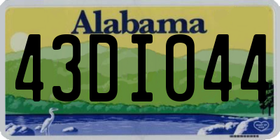 AL license plate 43DI044