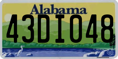 AL license plate 43DI048
