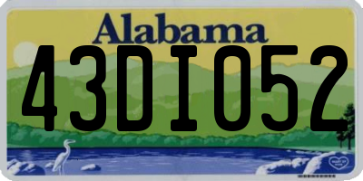 AL license plate 43DI052