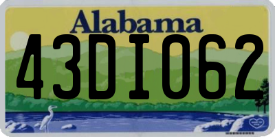 AL license plate 43DI062