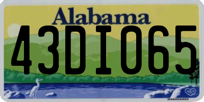 AL license plate 43DI065