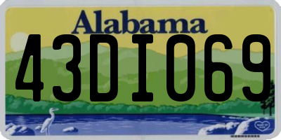 AL license plate 43DI069