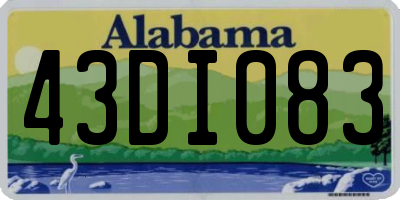 AL license plate 43DI083