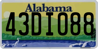 AL license plate 43DI088