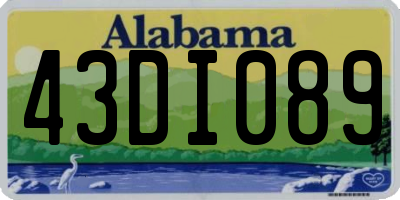 AL license plate 43DI089