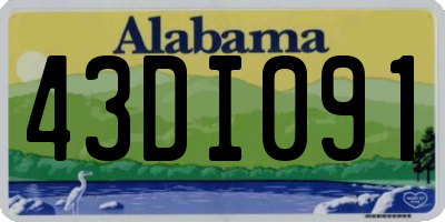 AL license plate 43DI091