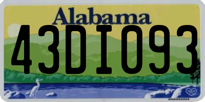 AL license plate 43DI093