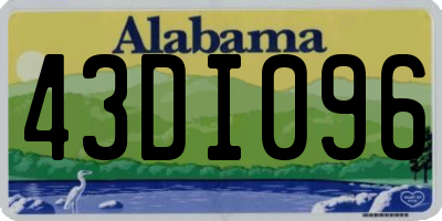 AL license plate 43DI096