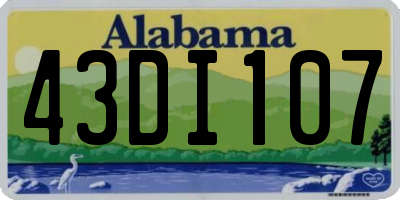 AL license plate 43DI107