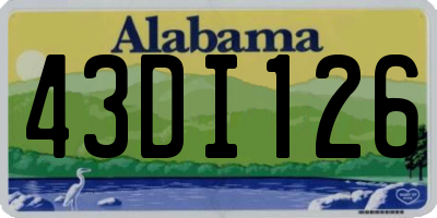 AL license plate 43DI126