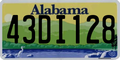 AL license plate 43DI128