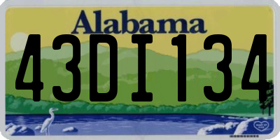 AL license plate 43DI134
