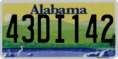 AL license plate 43DI142