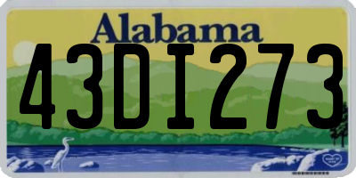 AL license plate 43DI273