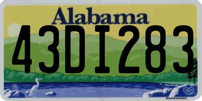 AL license plate 43DI283
