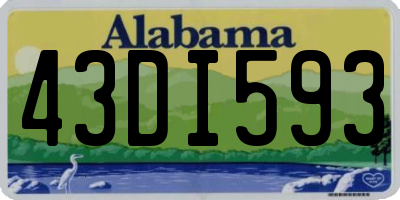 AL license plate 43DI593