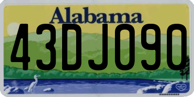 AL license plate 43DJ090