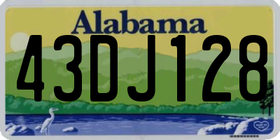 AL license plate 43DJ128