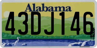 AL license plate 43DJ146