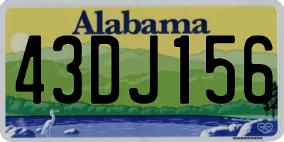AL license plate 43DJ156
