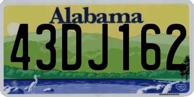 AL license plate 43DJ162
