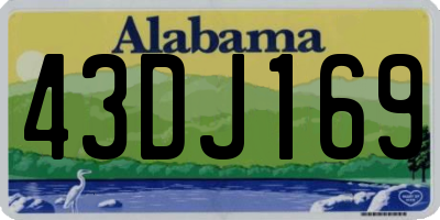 AL license plate 43DJ169