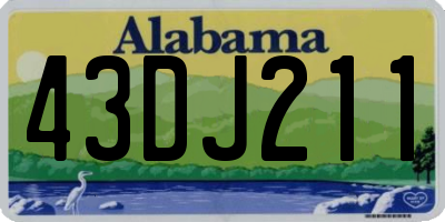 AL license plate 43DJ211