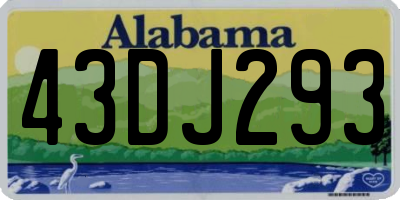 AL license plate 43DJ293