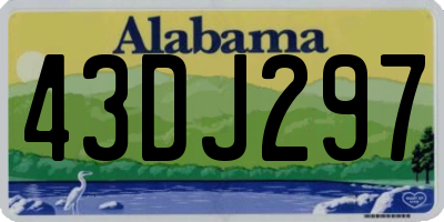 AL license plate 43DJ297
