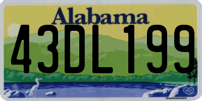 AL license plate 43DL199