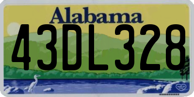 AL license plate 43DL328