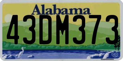 AL license plate 43DM373