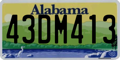 AL license plate 43DM413