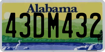 AL license plate 43DM432