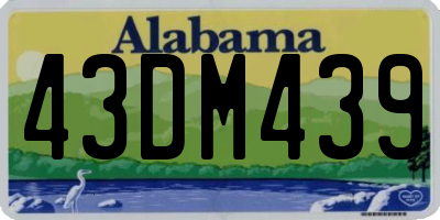 AL license plate 43DM439