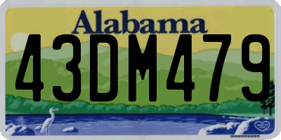 AL license plate 43DM479